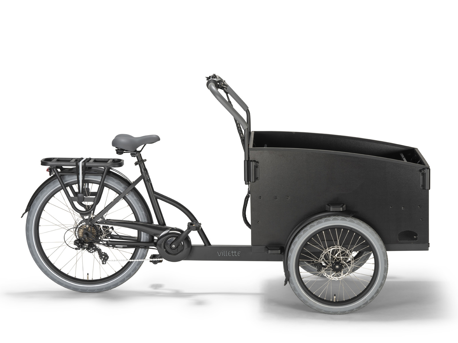 Villette Cargeau grijs bakfiets