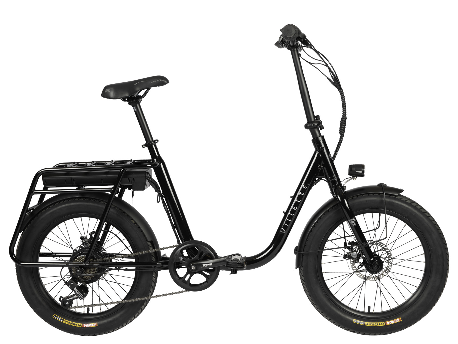 Villette Partout fatbike vouwfiets zwart