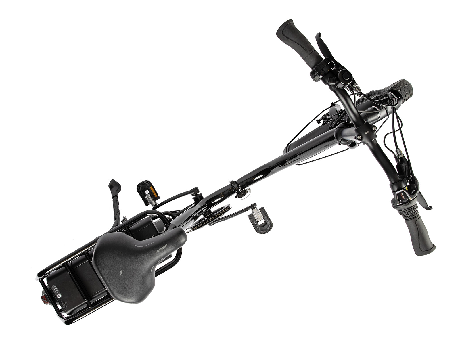 Villette Partout vouw-fatbike 10.4Ah 7sp 20 inch Glossy Black - Afbeelding 2