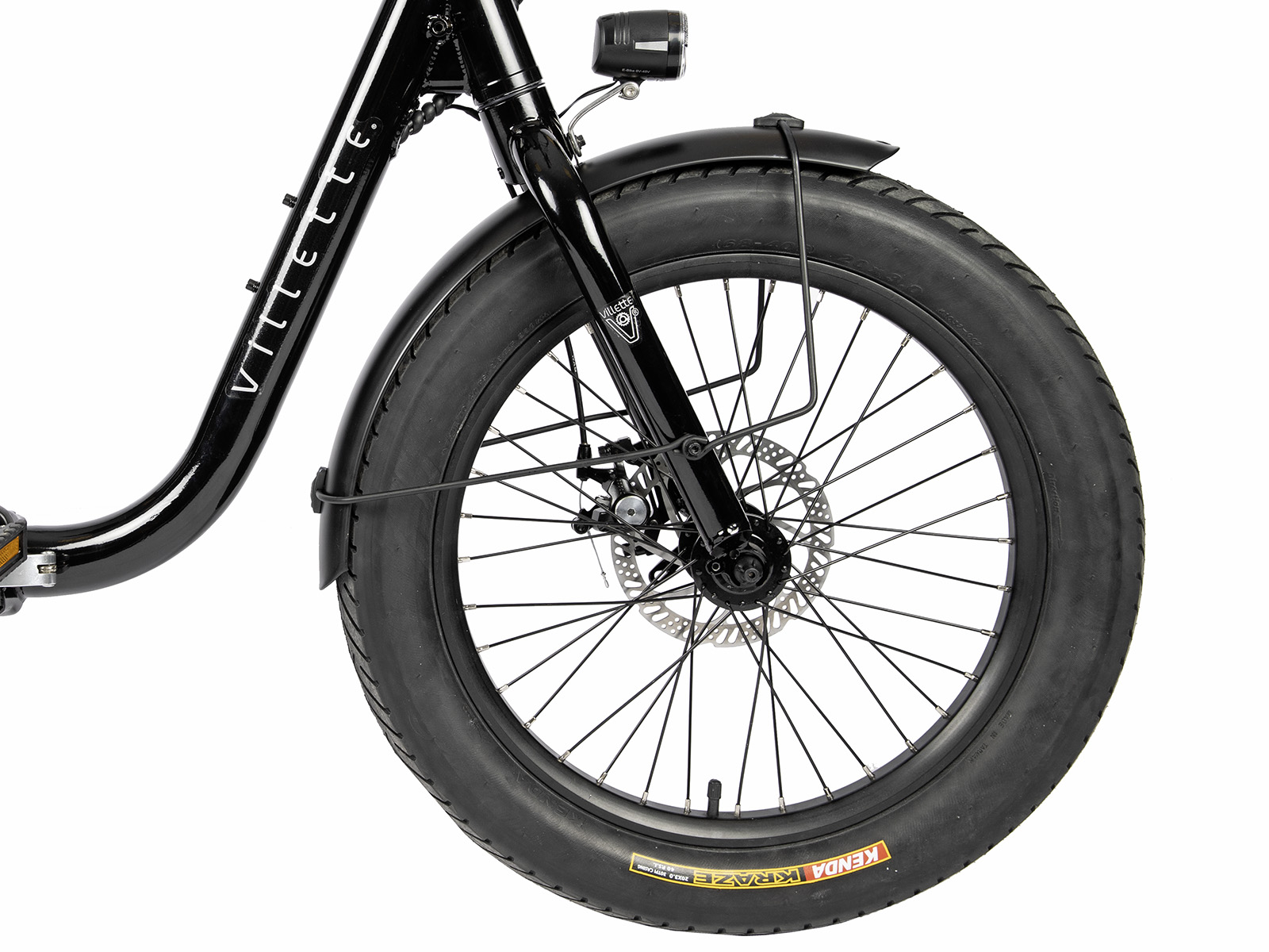 Villette Partout vouw-fatbike 10.4Ah 7sp 20 inch Glossy Black - Afbeelding 6