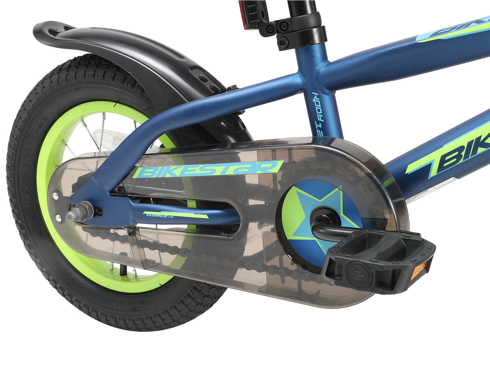 Bikestar kinderfiets Urban Jungle 12 inch blauw/groen - Afbeelding 5