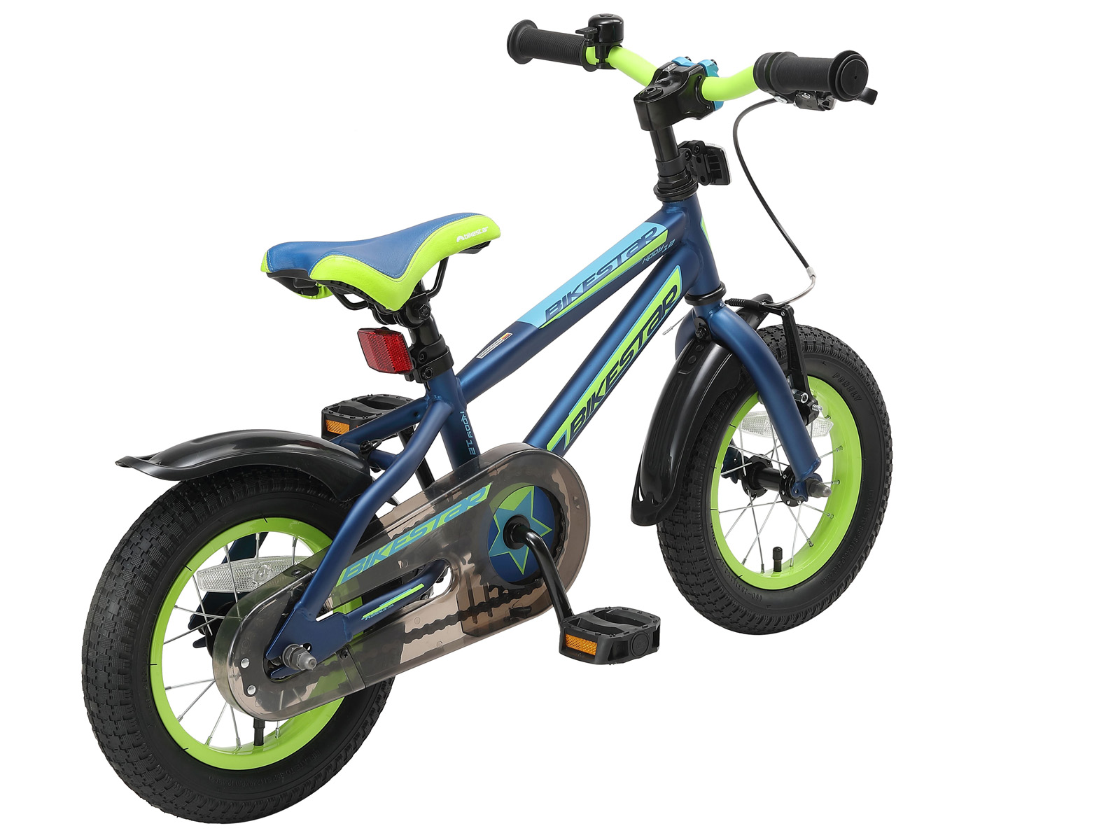 Bikestar kinderfiets Urban Jungle 12 inch blauw/groen - Afbeelding 3