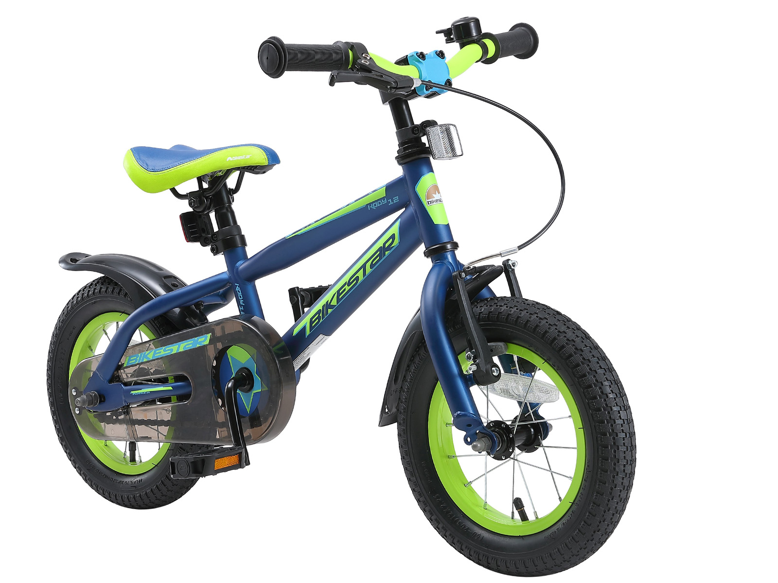 Bikestar kinderfiets Urban Jungle 12 inch blauw/groen - Afbeelding 2