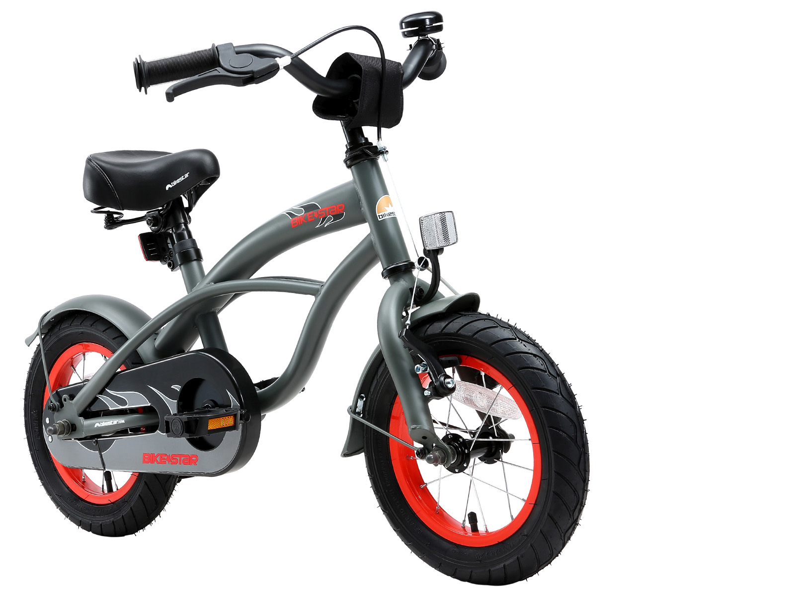 Bikestar kinderfiets Cruiser 12 inch grijs - Afbeelding 2