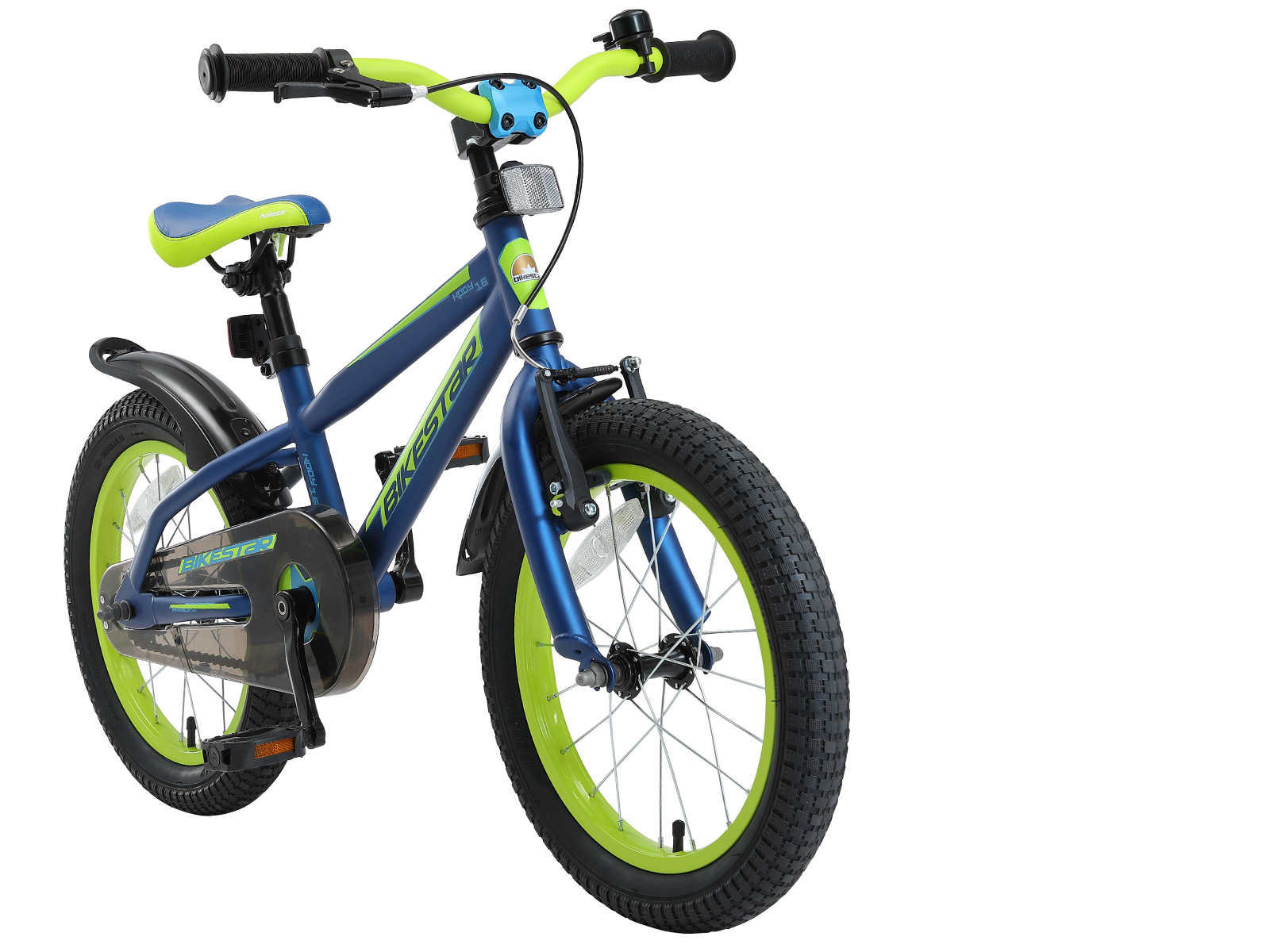 Bikestar kinderfiets Urban Jungle 16 inch blauw/groen - Afbeelding 2