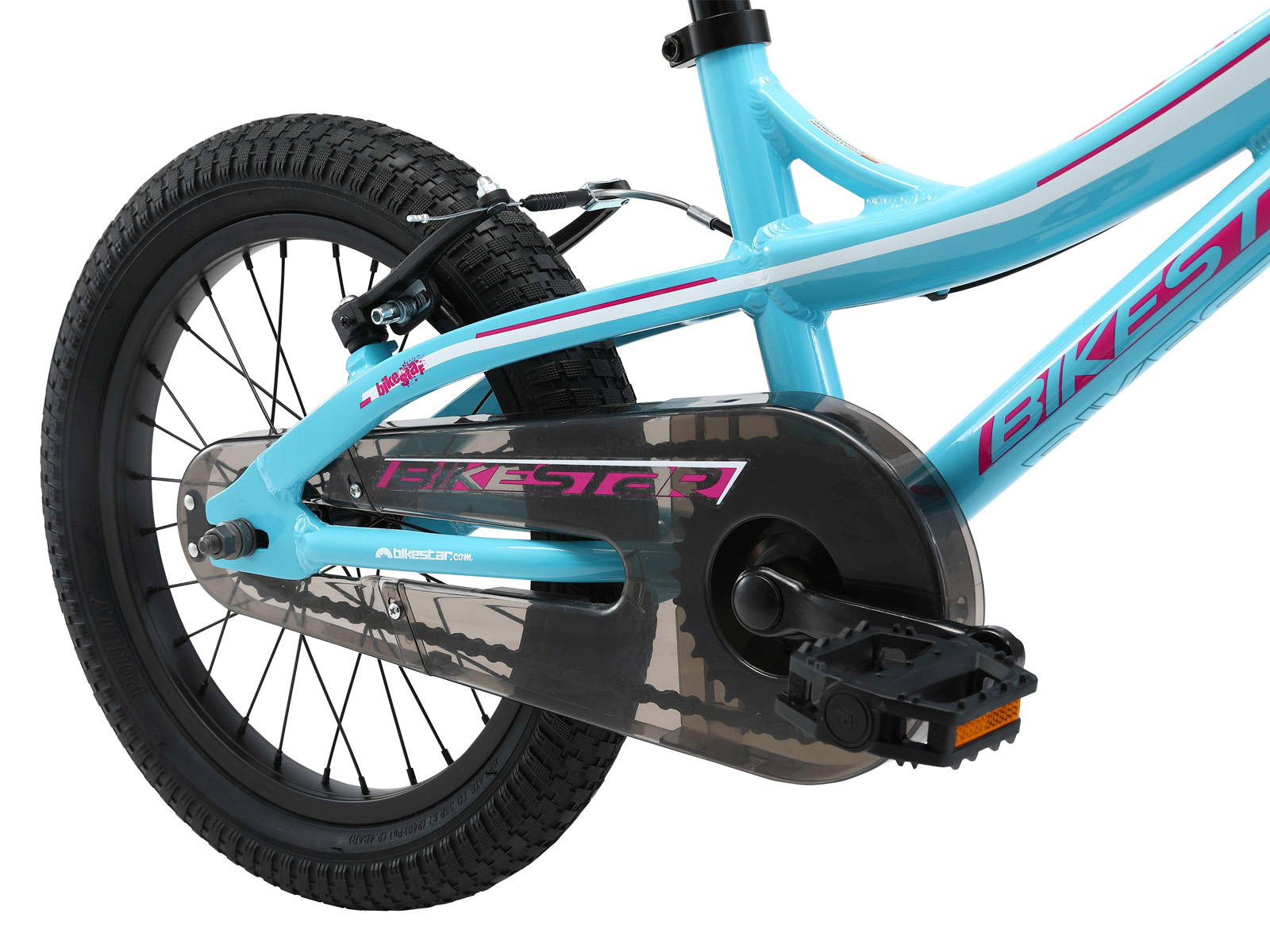 Bikestar kinderfiets Mountainbike alu 16 inch turquoise/wit - Afbeelding 4