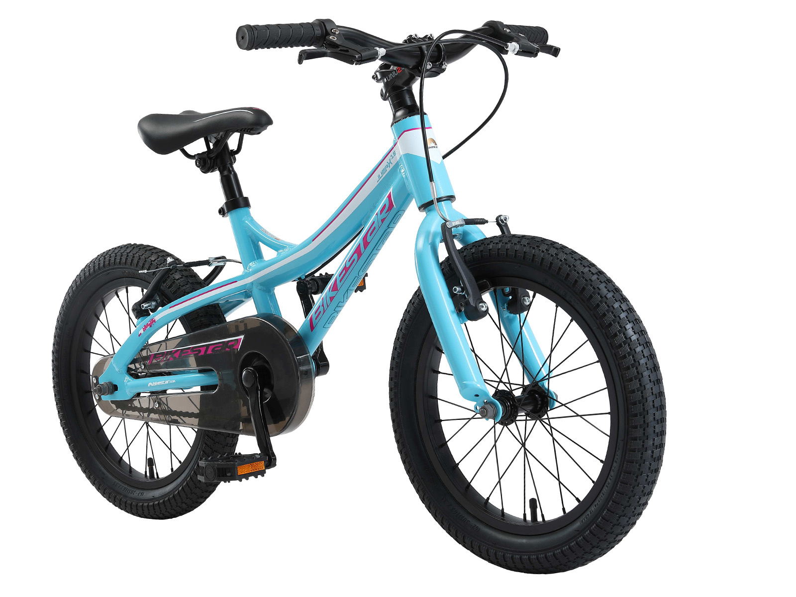 Bikestar kinderfiets Mountainbike alu 16 inch turquoise/wit - Afbeelding 2