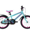 Bikestar Urban Jungle kinderfiets 18 inch turquoise roze