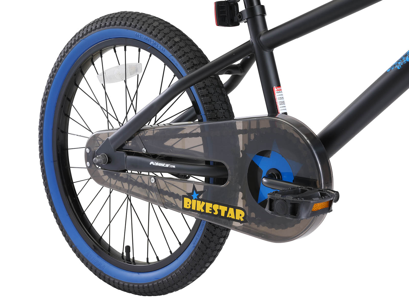 Bikestar kinderfiets BMX 20 inch zwart/blauw - Afbeelding 4