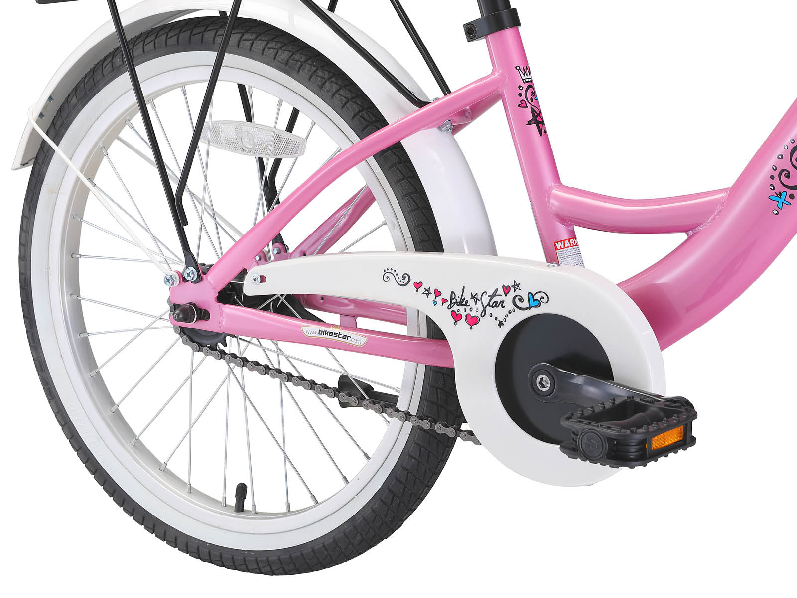 Bikestar kinderfiets Classic 20 inch roze - Afbeelding 4