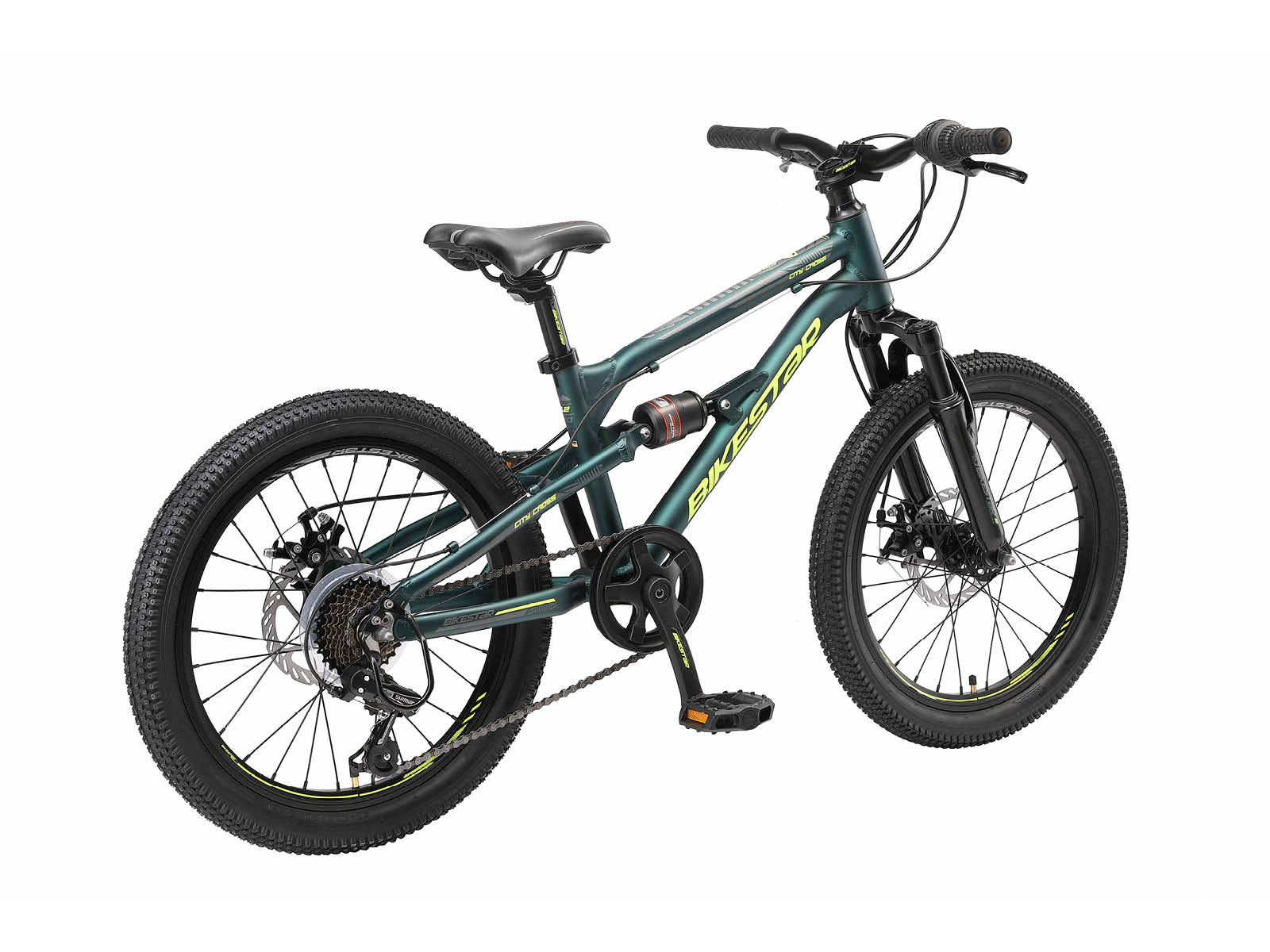 Bikestar kinderfiets MTB Fully 7speed 20inch petrol - Afbeelding 3