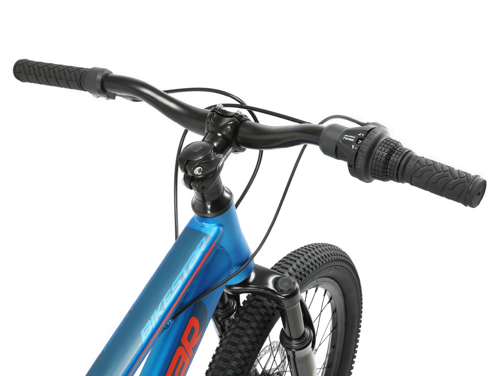 Bikestar kinderfiets MTB Fully Staal 7speed 20inch blauw/oranje - Afbeelding 5