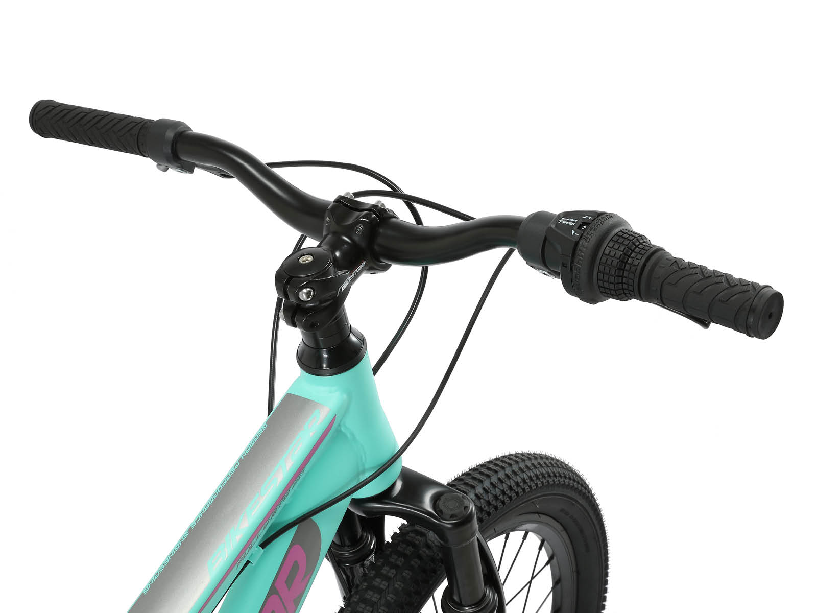 Bikestar MTB Fully staal 21speed 24inch mintgroen/roze - Afbeelding 5