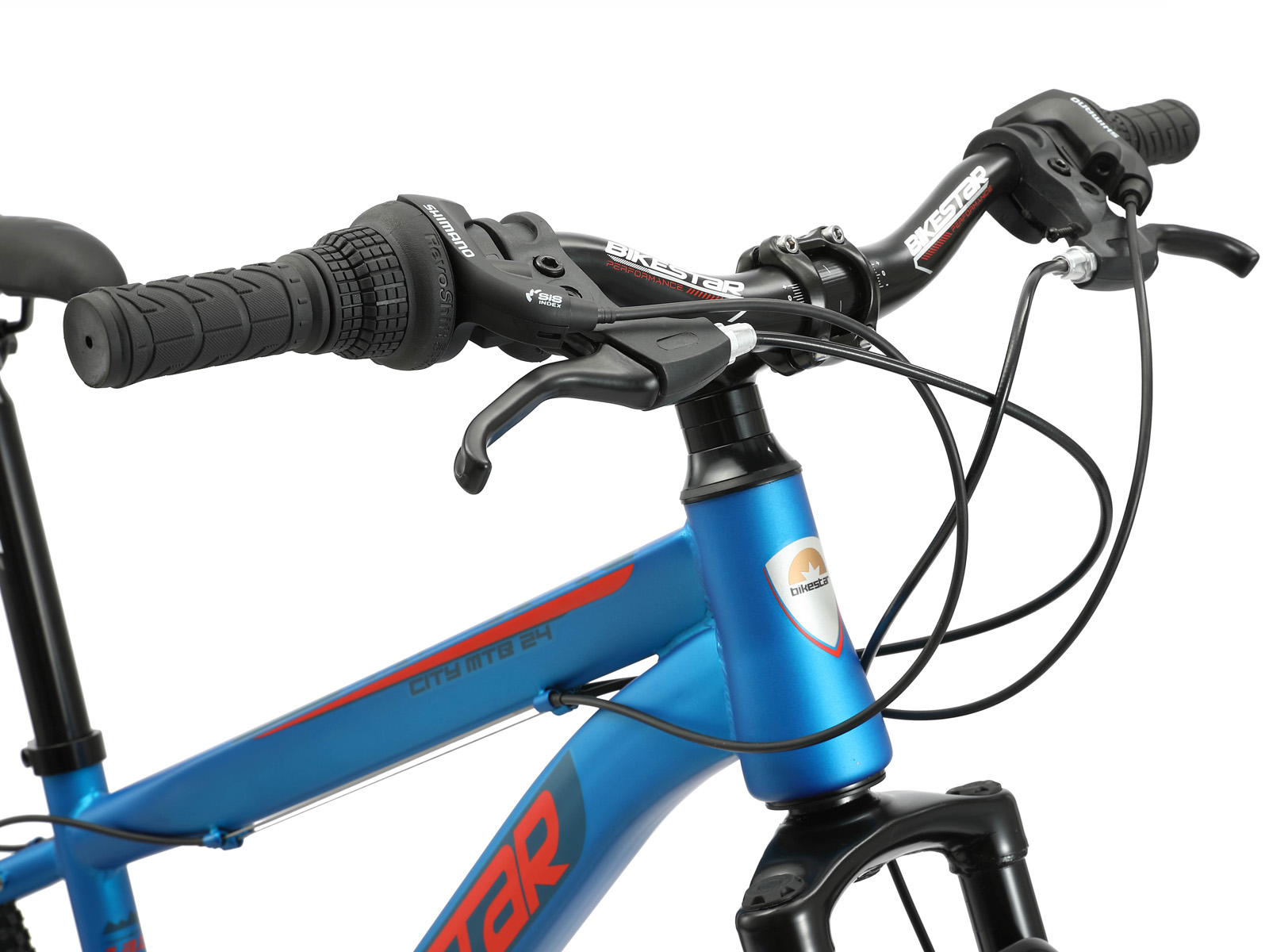 Bikestar MTB staal 21speed 24inch blauw - Afbeelding 5