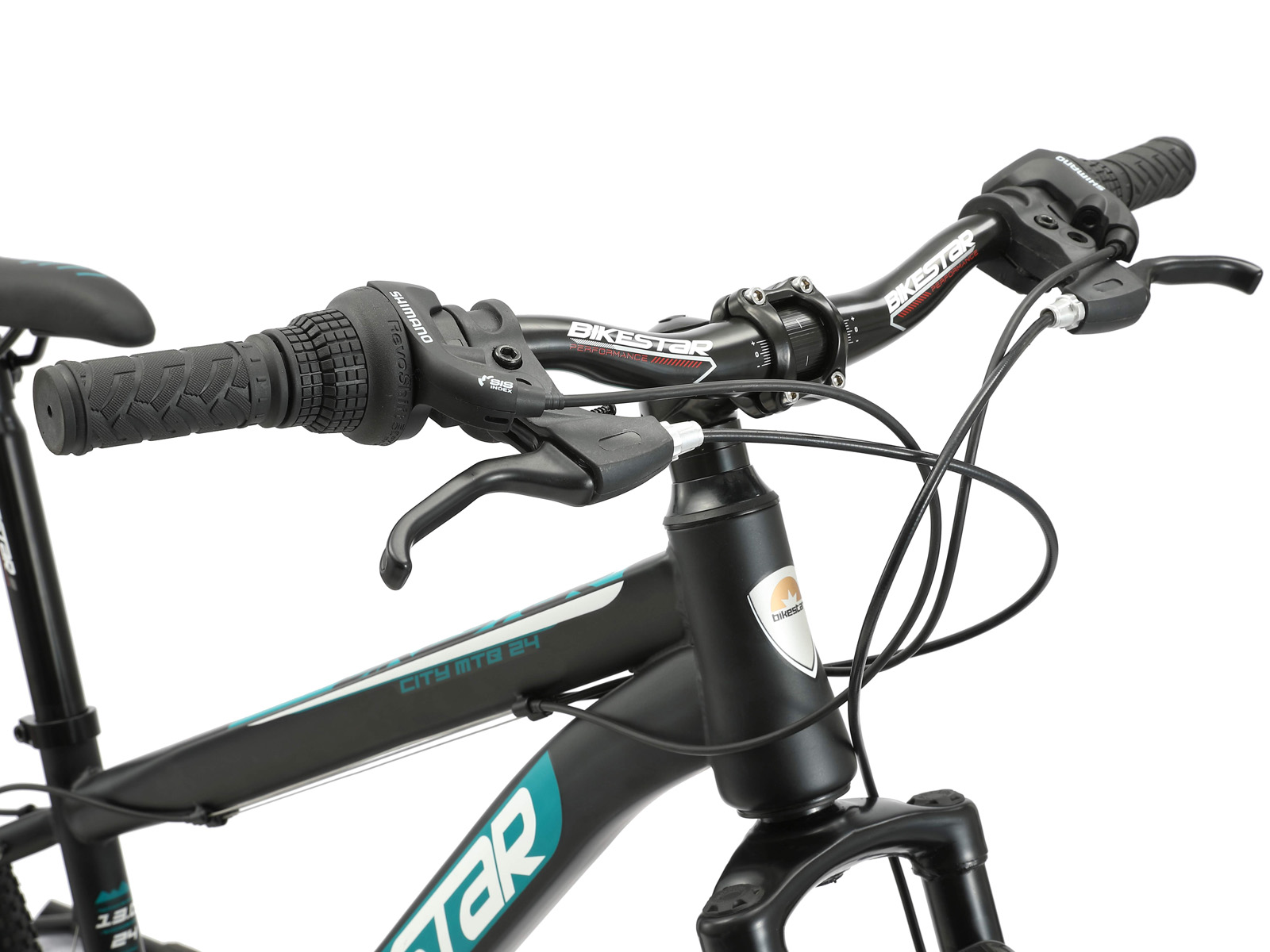 Bikestar MTB staal 21speed 24inch zwart - Afbeelding 5