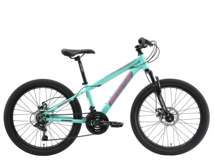 Bikestar MTB jeugdfiets 24 inch mintgroen
