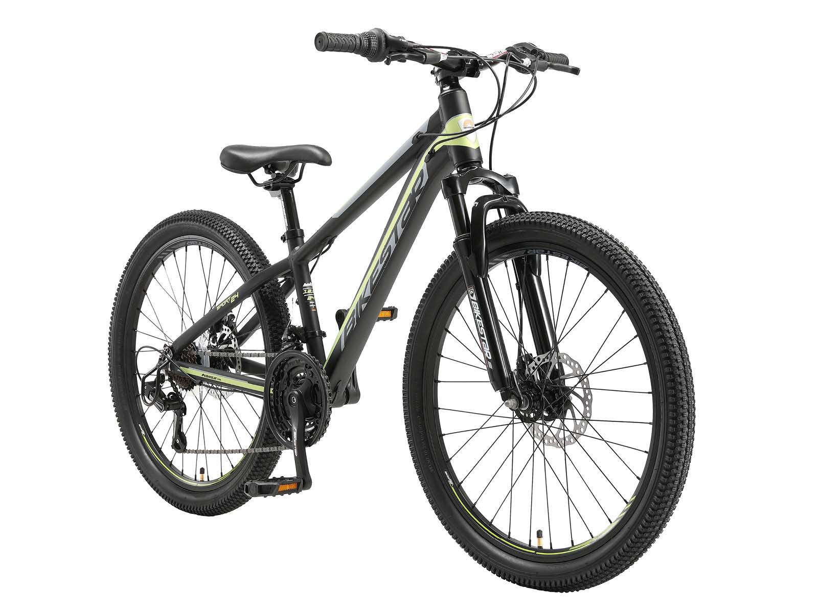 Bikestar MTB Sport 21speed 24inch zwart/groen - Afbeelding 2