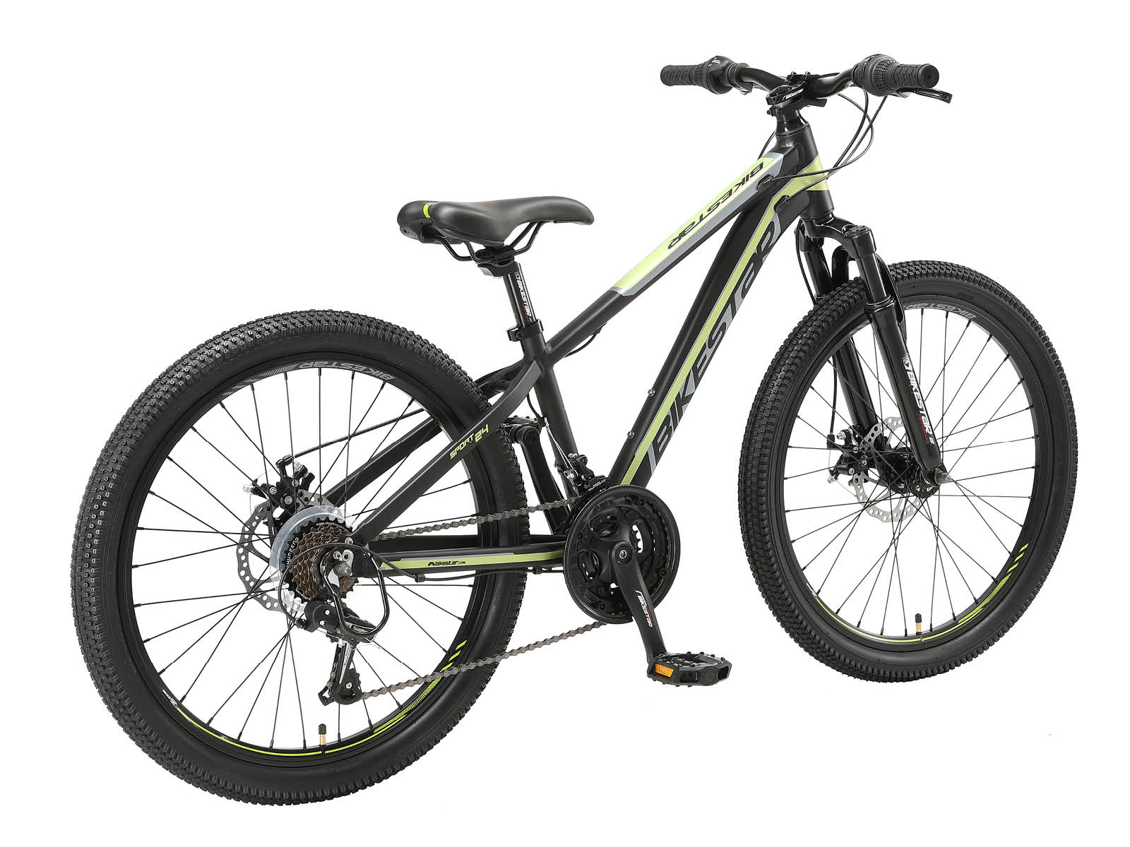 Bikestar MTB Sport 21speed 24inch zwart/groen - Afbeelding 3