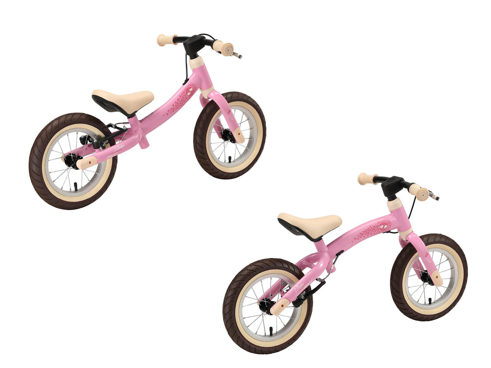 Bikestar meegroei loopfiets Sport 12 inch, lichtroze - Afbeelding 2