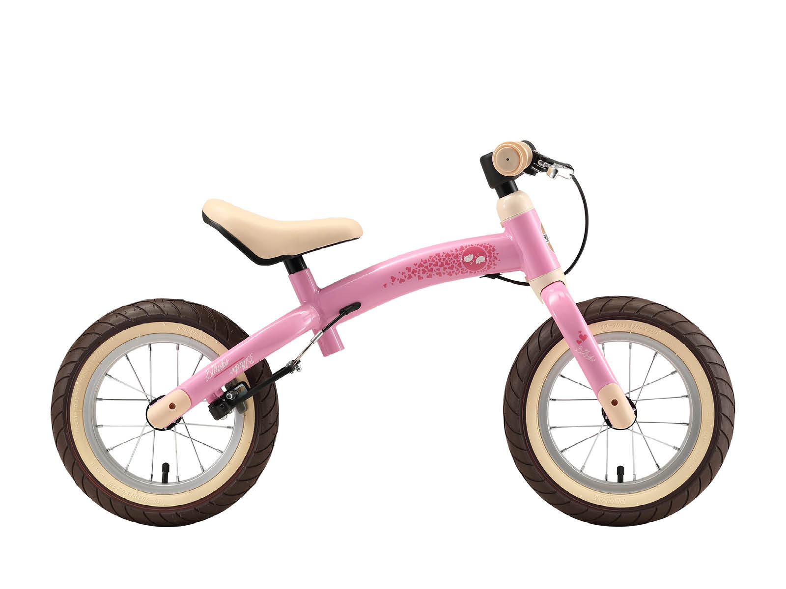 Bikestar meegroei loopfiets Sport 12 inch, lichtroze - Afbeelding 4