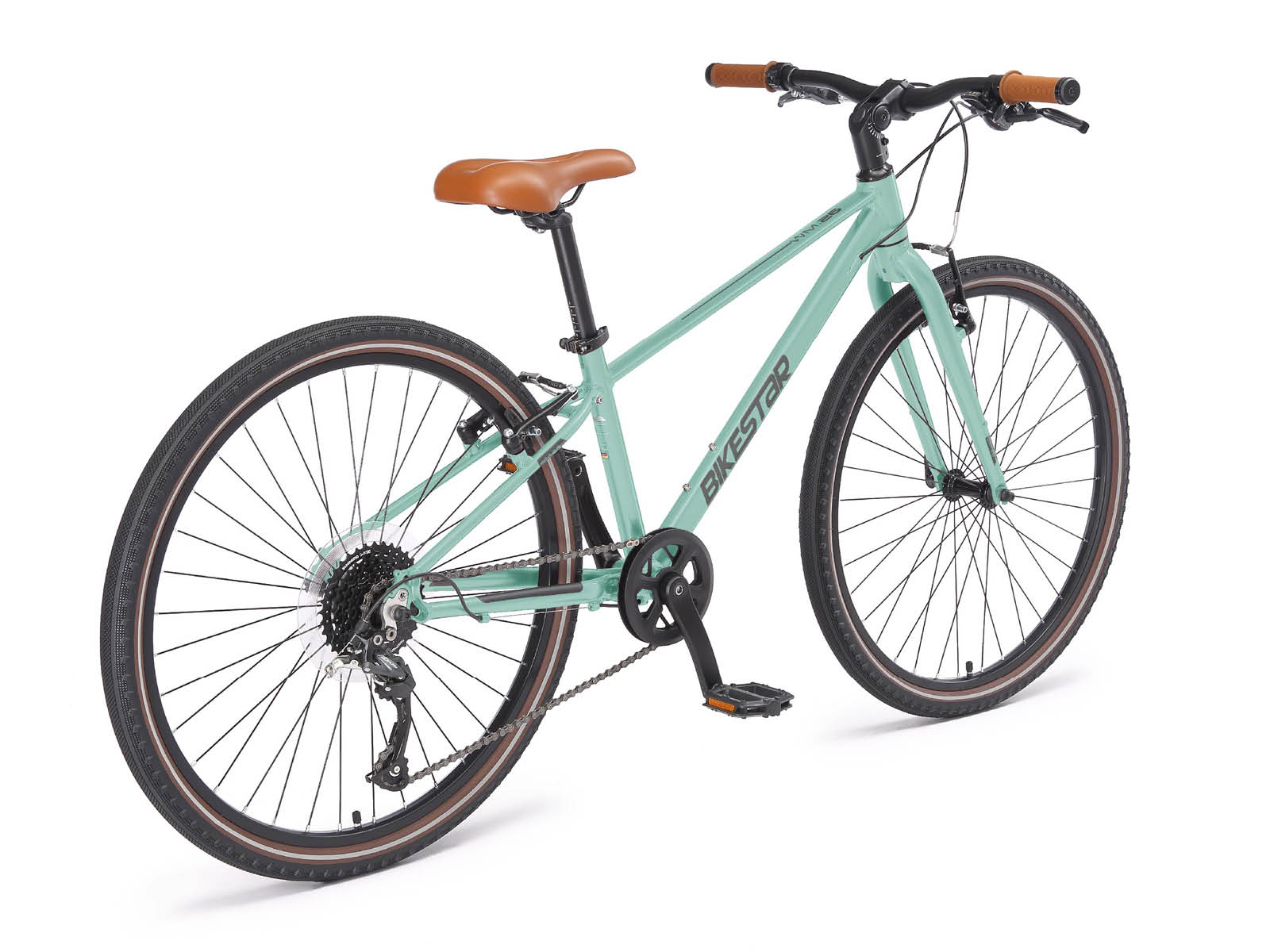 Bikestar lichtgewicht fiets 26 inch 9 speed groen - Afbeelding 3