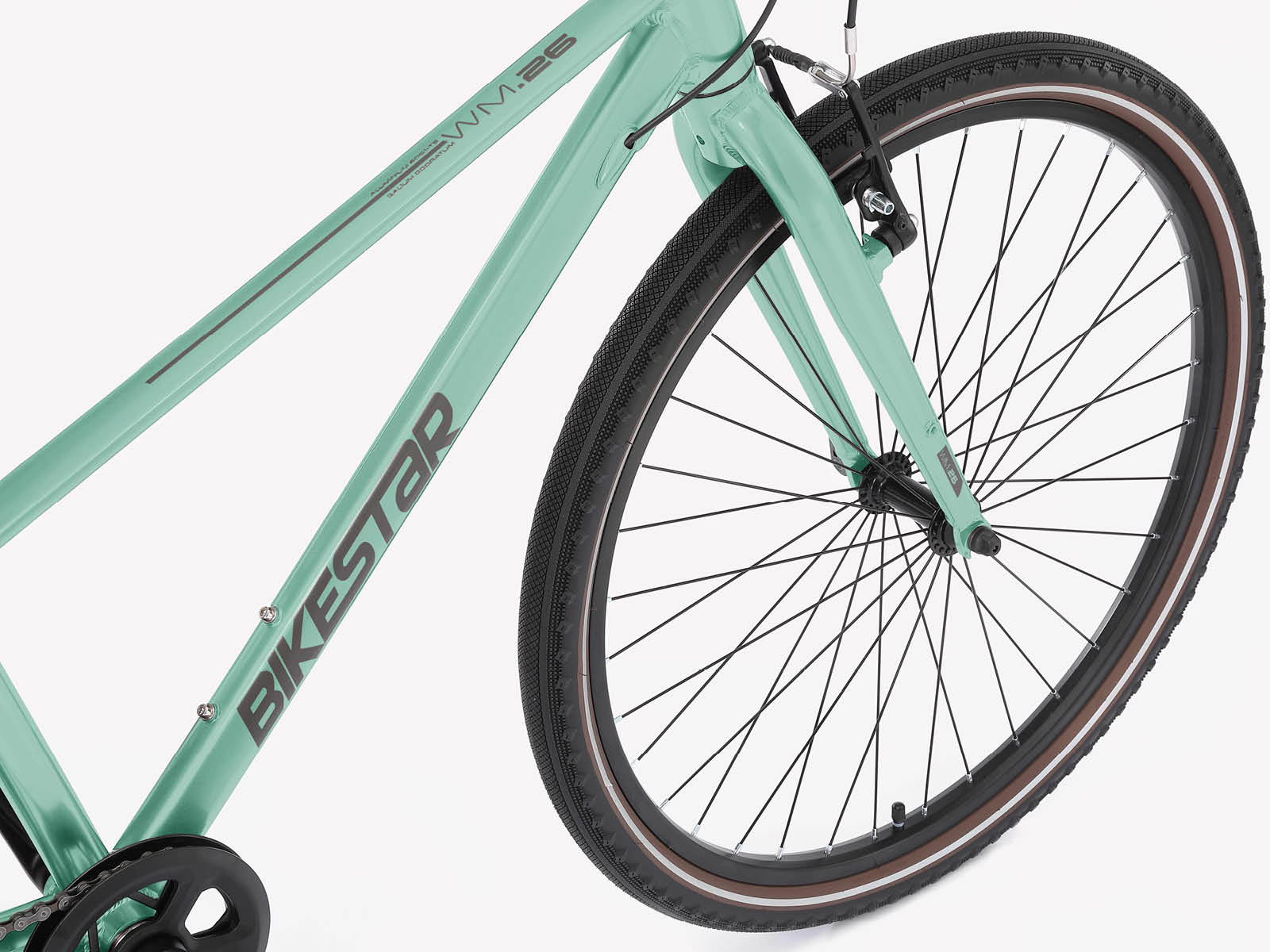 Bikestar lichtgewicht fiets 26 inch 9 speed groen - Afbeelding 5