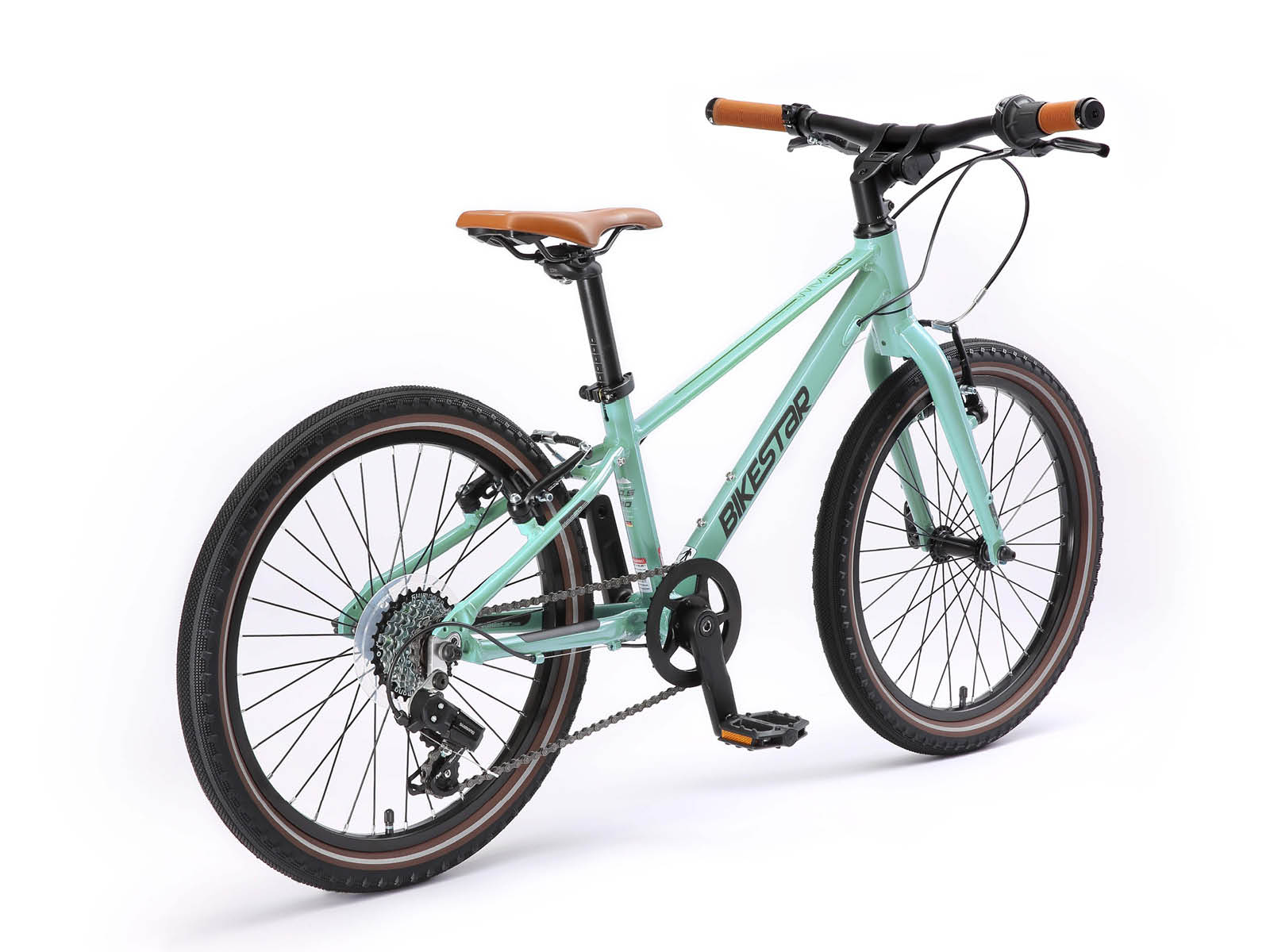 Bikestar kinderfiets lichtgewicht 20 inch 7 speed groen - Afbeelding 3