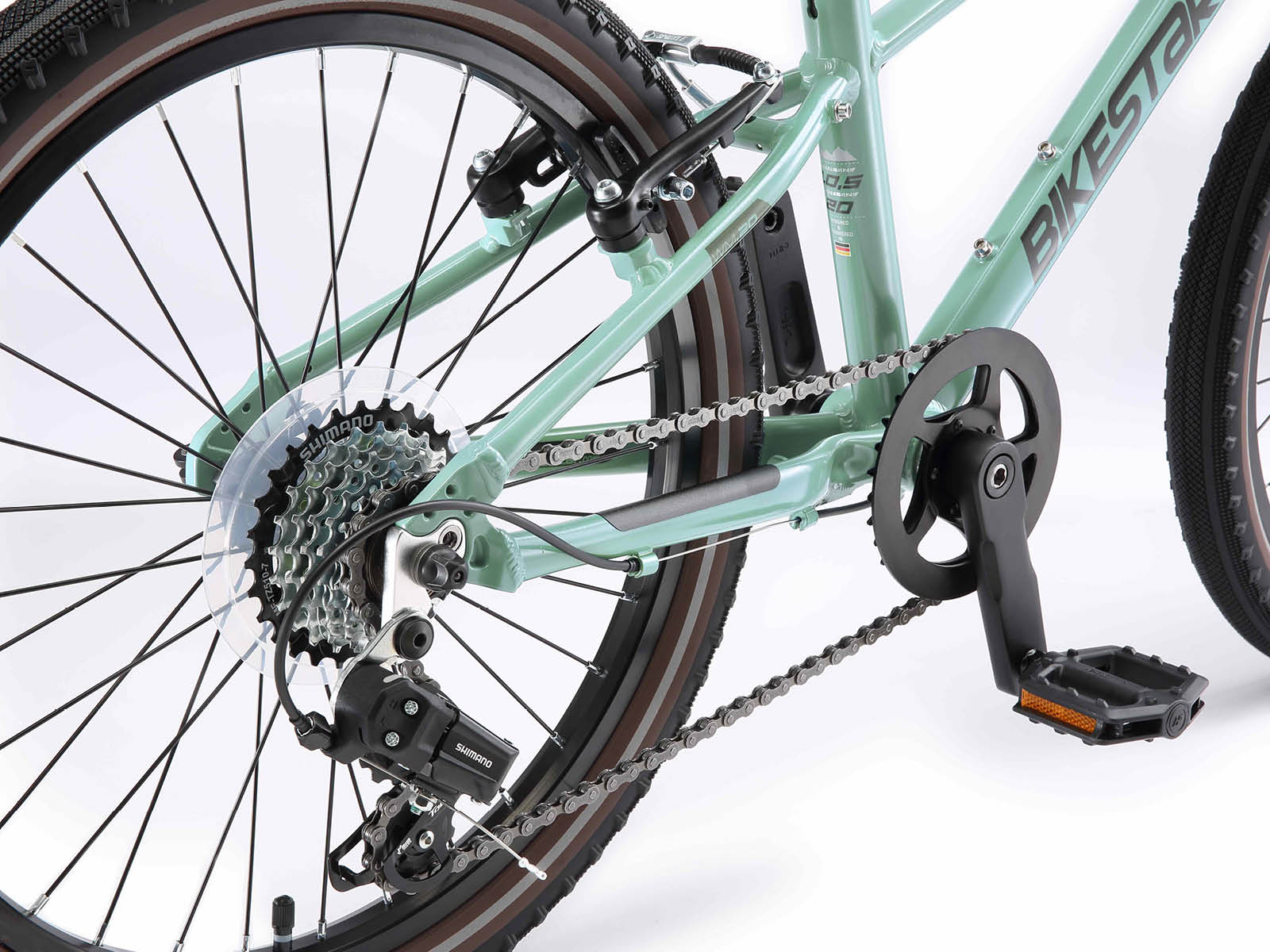 Bikestar kinderfiets lichtgewicht 20 inch 7 speed groen - Afbeelding 4