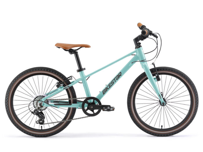 Bikestar kinderfiets lichtgewicht 20 inch 7 speed mintgroen