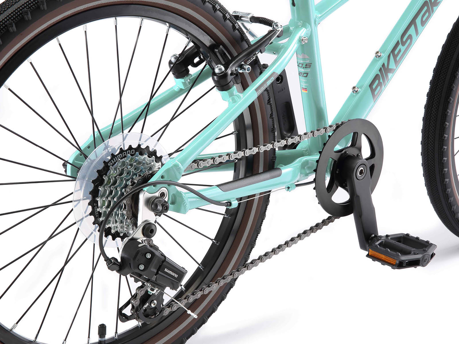 Bikestar kinderfiets lichtgewicht 20 inch 7 speed mintgroen - Afbeelding 4