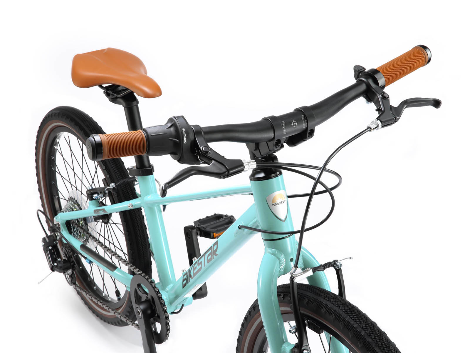 Bikestar kinderfiets lichtgewicht 20 inch 7 speed mintgroen - Afbeelding 5