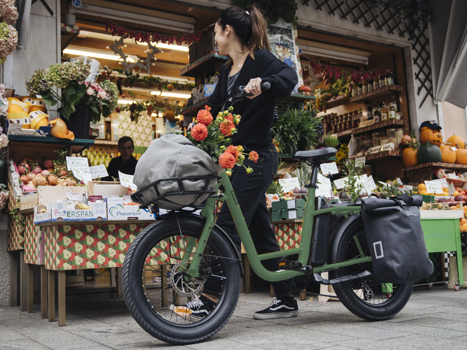 Uco Mid elektrische transportfiets city alu groen - Afbeelding 4