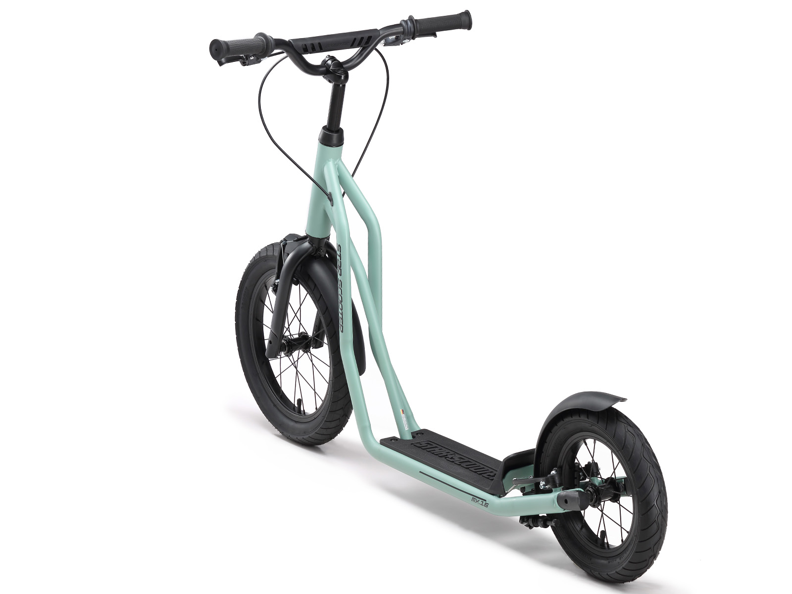 STAR SCOOTER autoped 16 inch + 12 inch, groen - Afbeelding 4