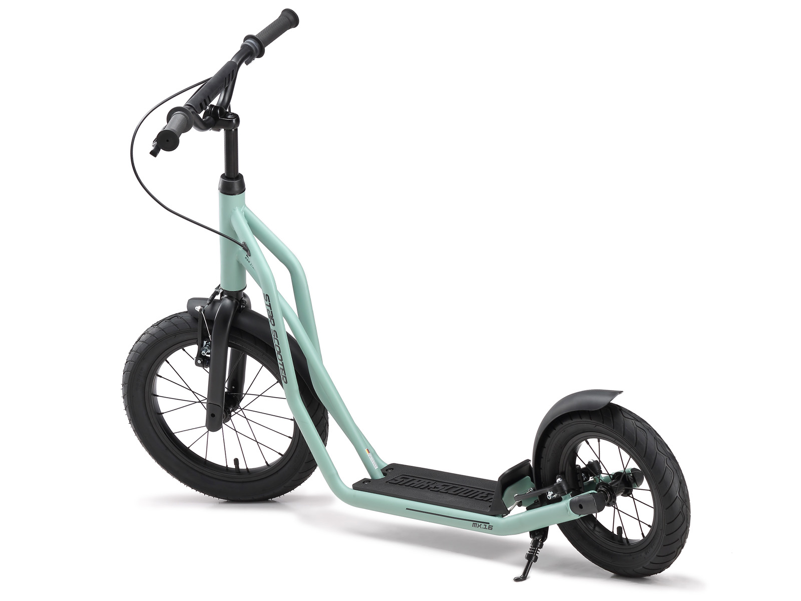 STAR SCOOTER autoped 16 inch + 12 inch, groen - Afbeelding 7